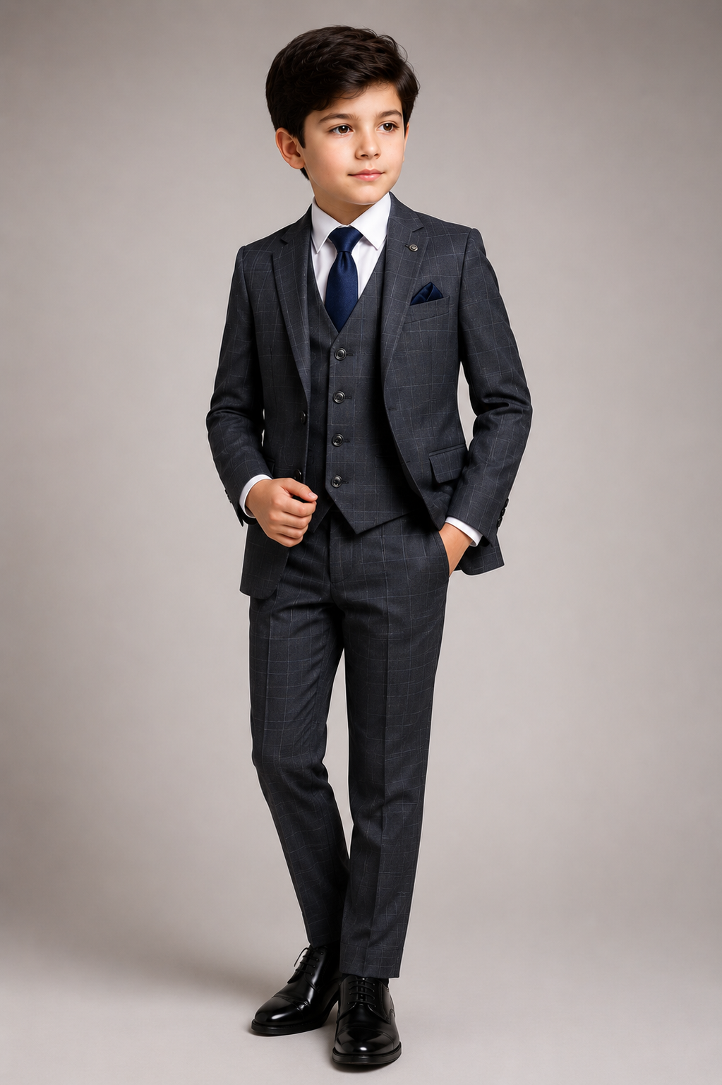 Boys 3-Piece Bespoke Suit — Confident