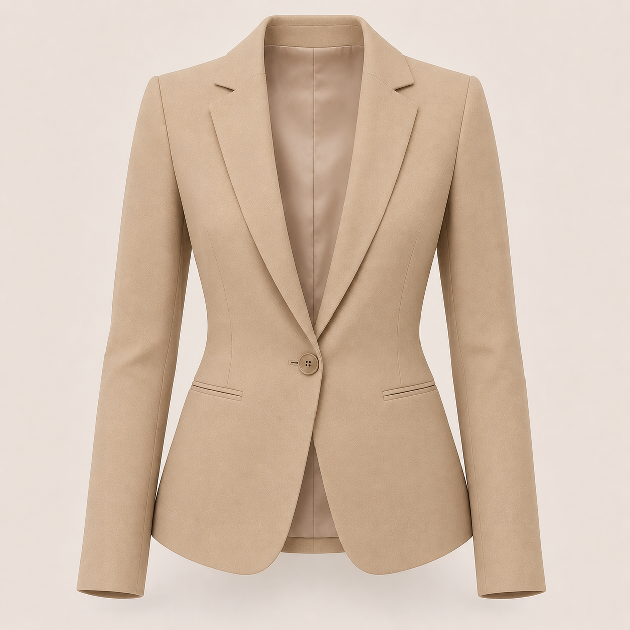 Women's Beige Minimalist Jacket